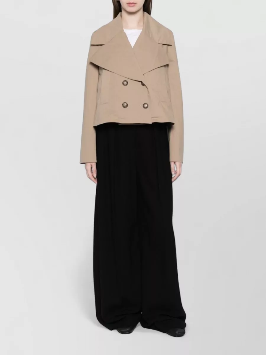 Emporio Armani Double-Breasted Cropped Jacket