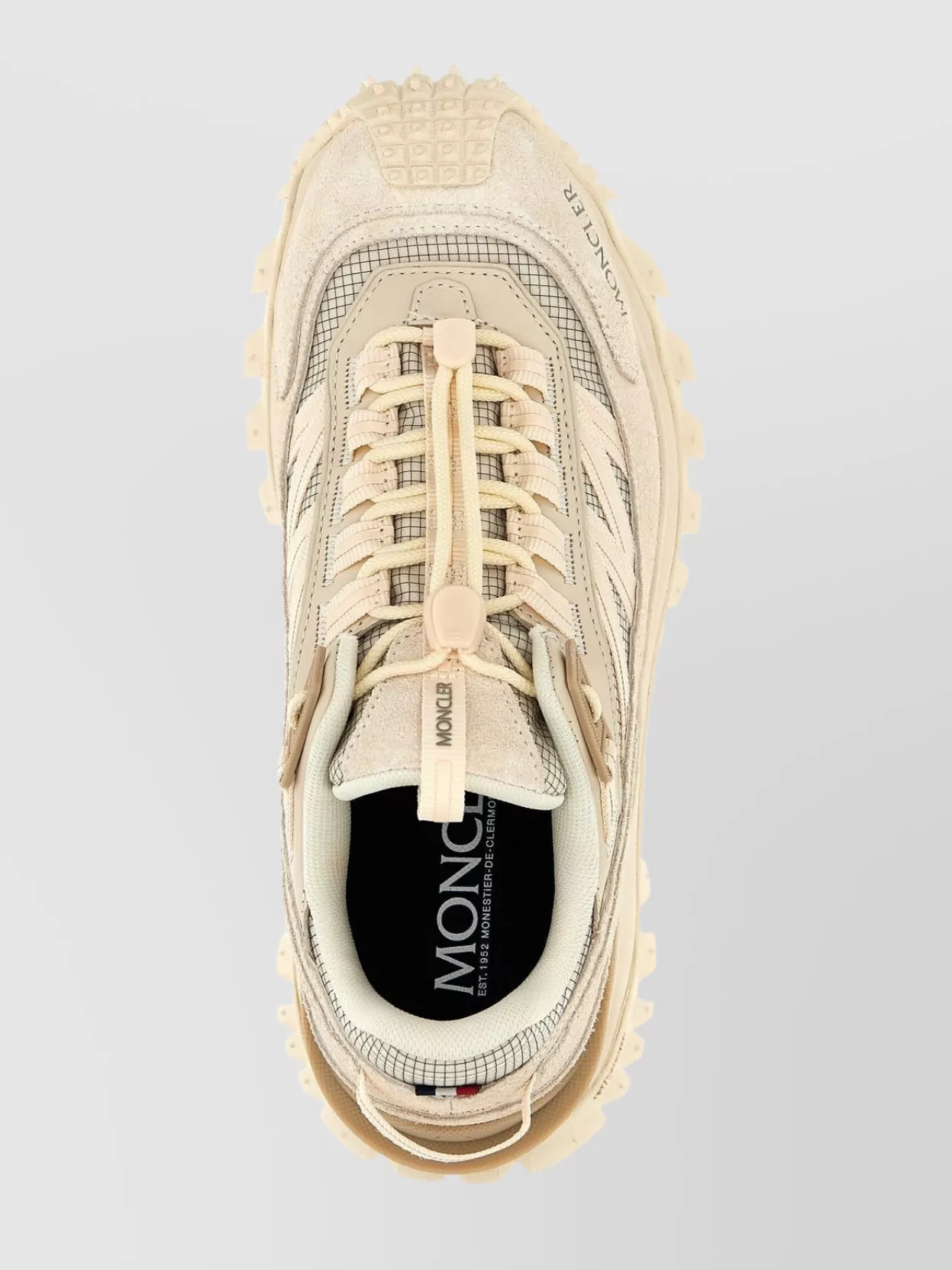 Moncler 'Chunky Sole Mesh Panels Textured Outsole Sneakers'