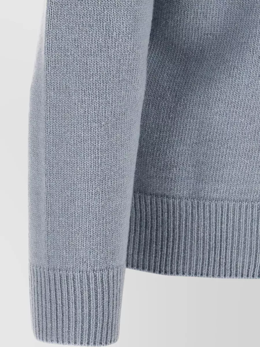 Stone Island Virgin Wool Half-Zip Sweater