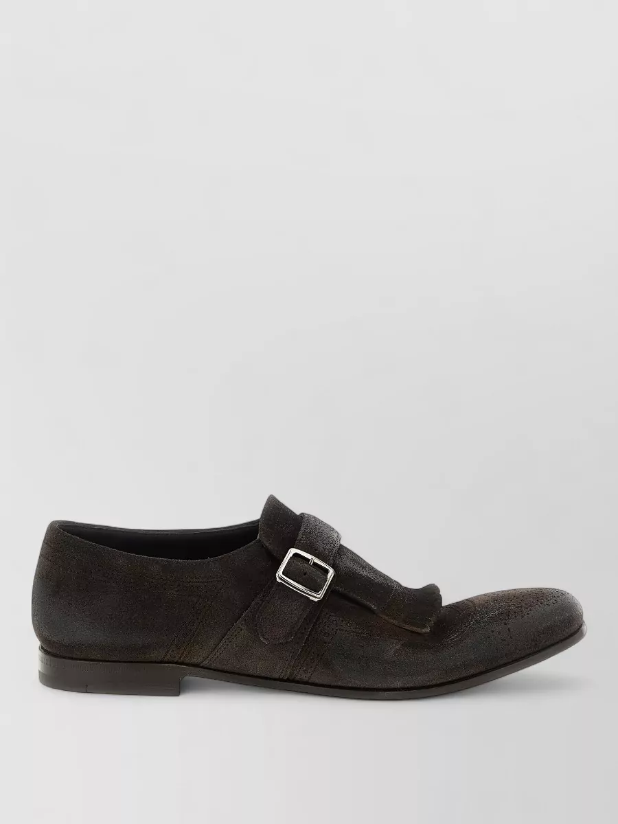 Church's Shanghai Suede Loafers Buckle And Fringe