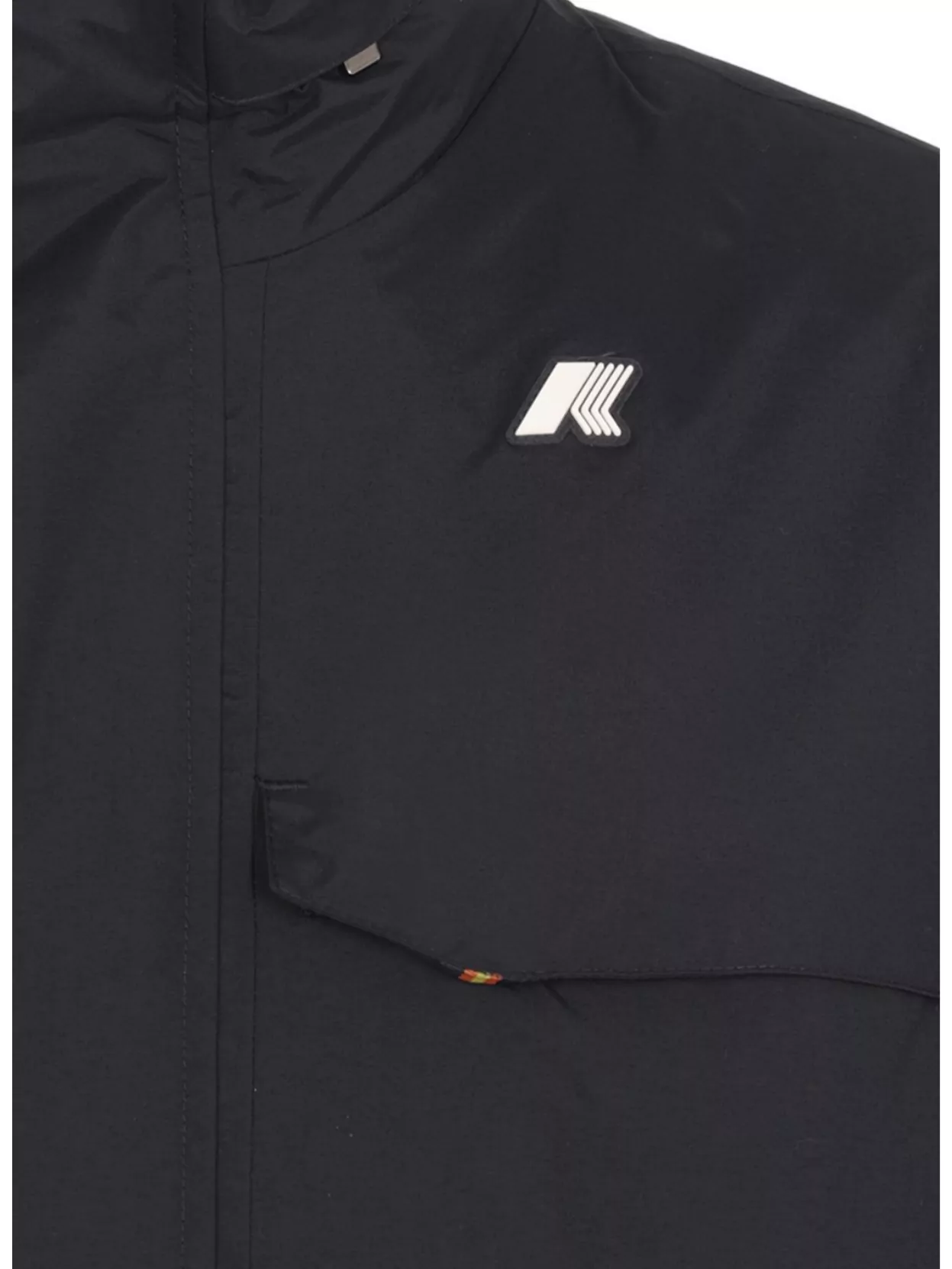 K-way Four Pocket High Collar Jacket In Blue
