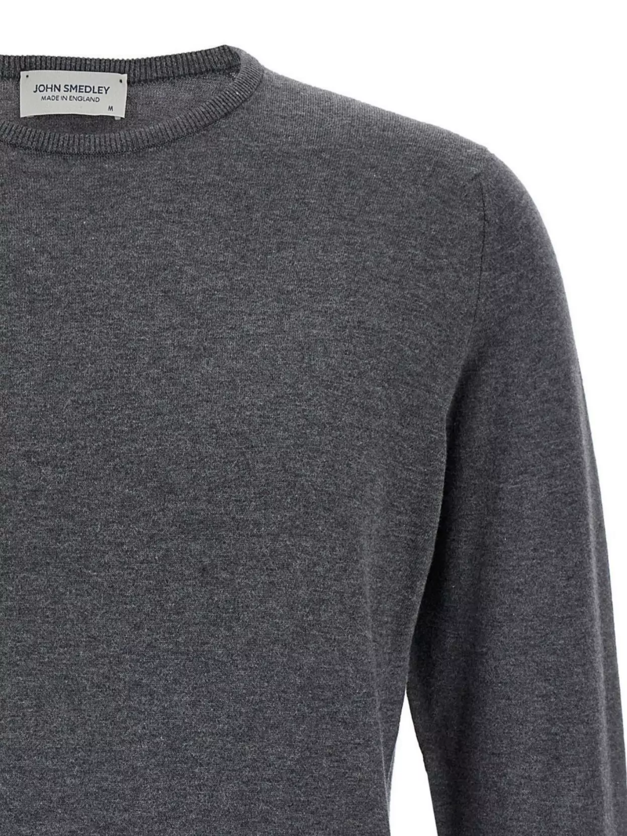 John Smedley Crew Neck Sweater With Ribbed Cuffs