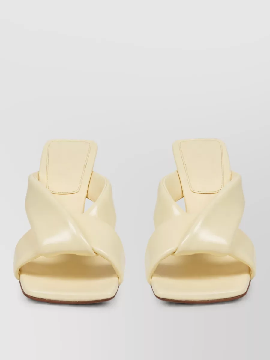 Bottega Veneta Riva Mule Sandals Open Toe Design