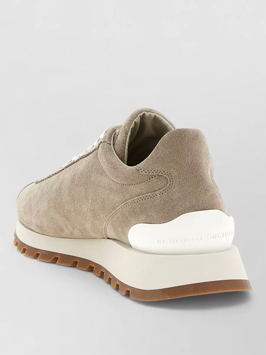 Brunello Cucinelli Suede Lace-Up Sneakers