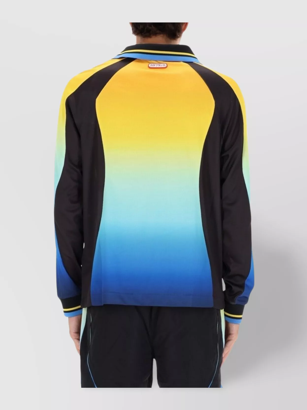 Casablanca Long Sleeve Gradient Polo Shirt