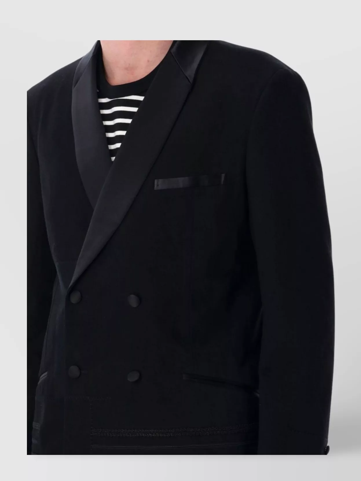Junya Watanabe Lapel Satin Blazer Formal