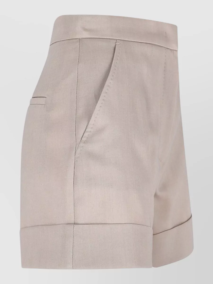 Max Mara Mxmcelebre Tailored Shorts Belt Loops