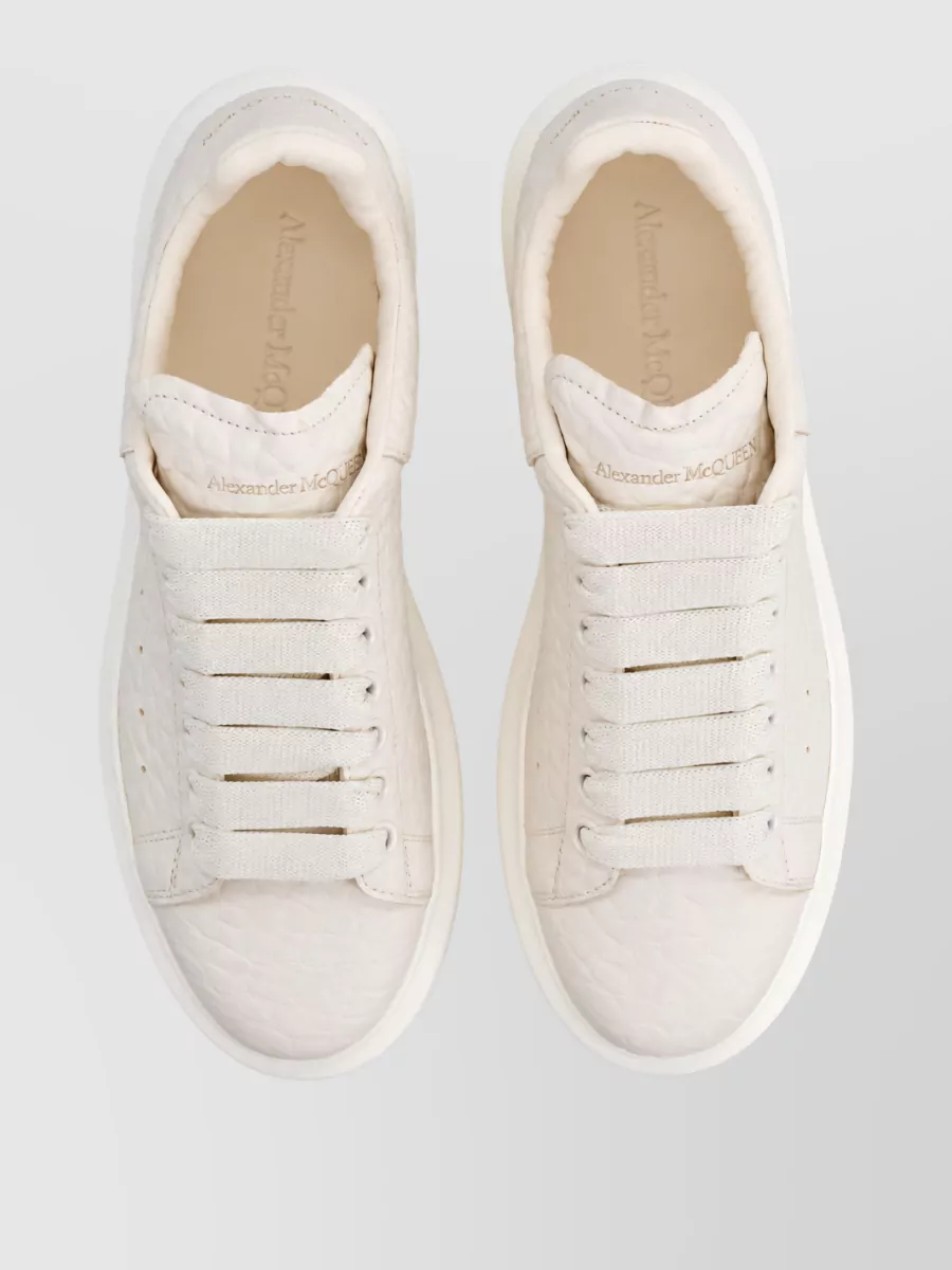 Alexander Mcqueen Shearling Oversized Low-Top Sneakers