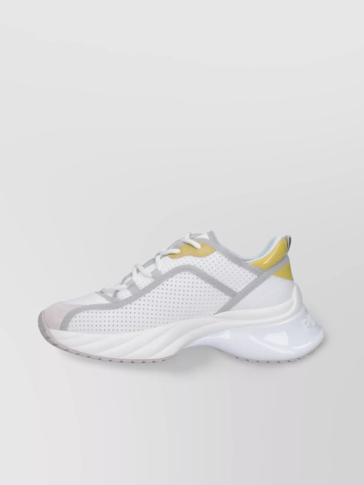 Pinko Low Top Sneakers With Perforated Design And Contrast Panels