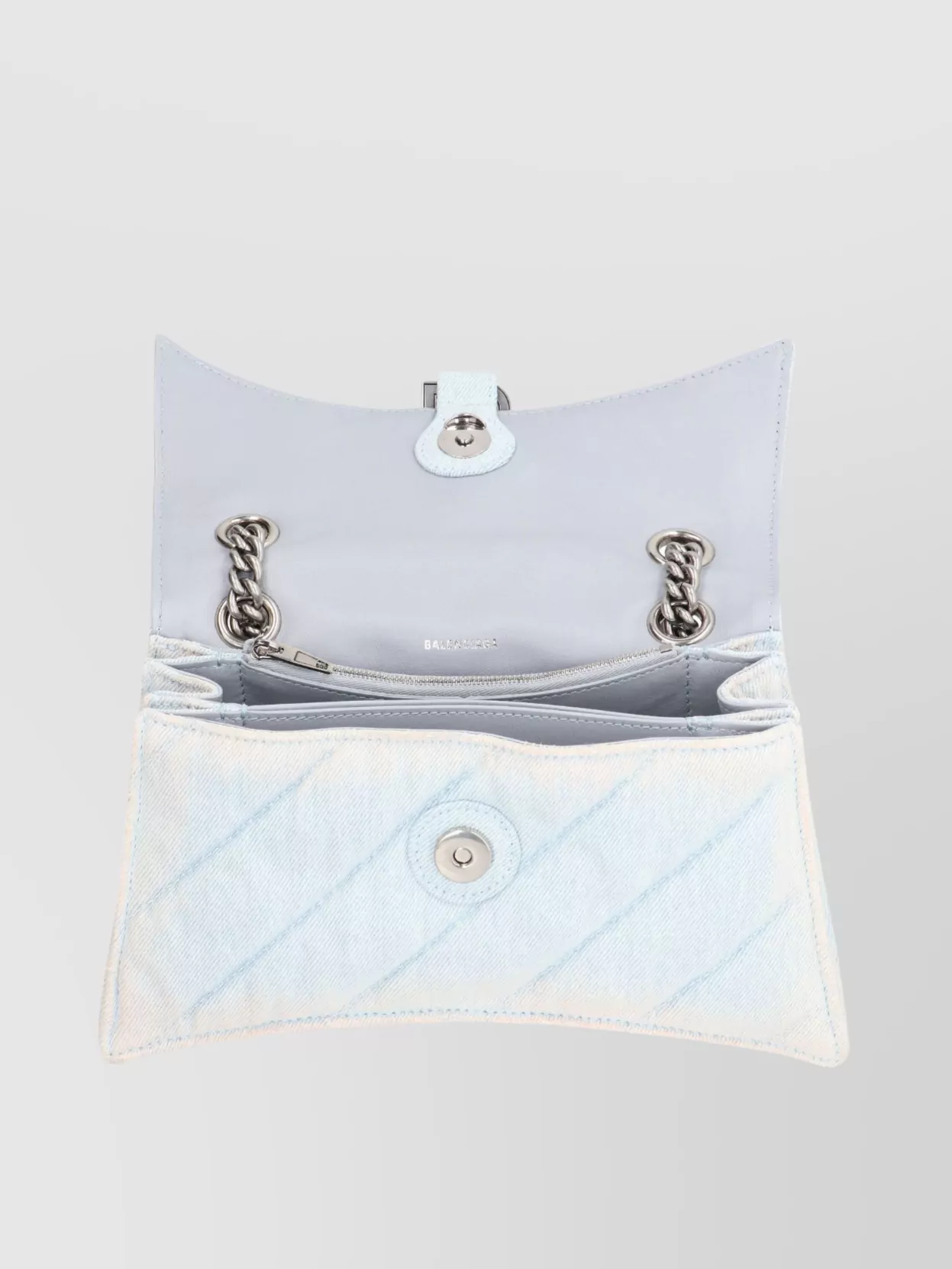 Balenciaga Quilted Fabric Shoulder Bag With Sliding Chain