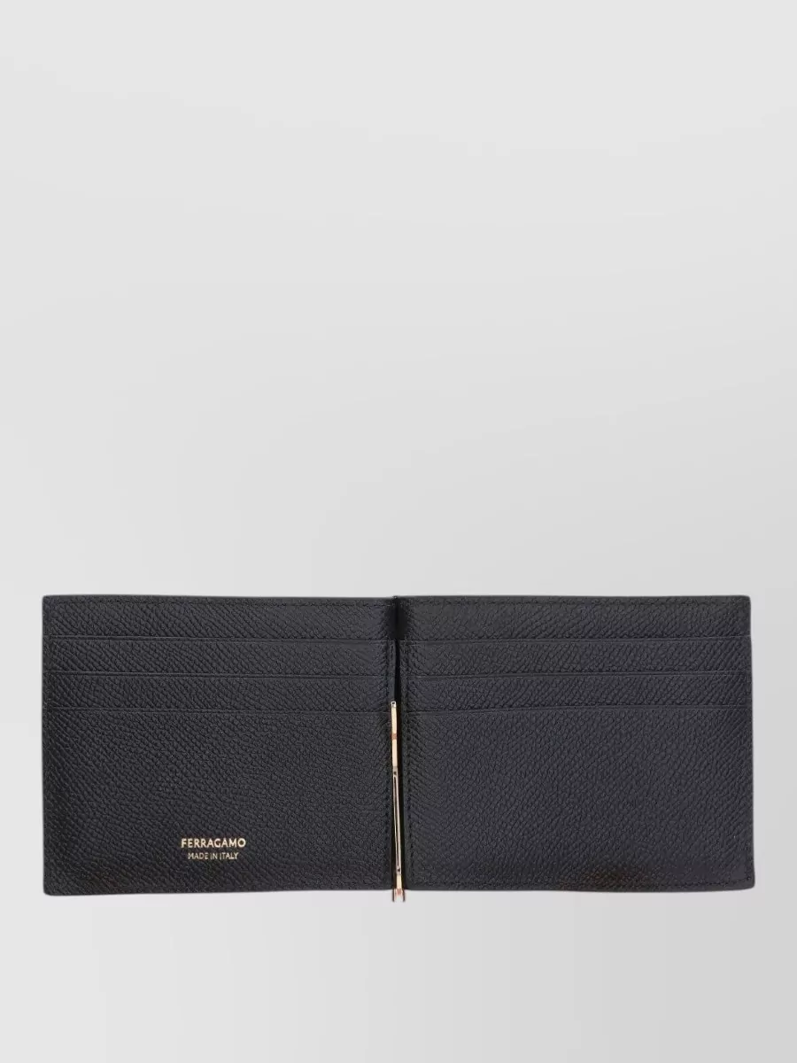 Ferragamo Compact Wallets Textured Finish Accessory Line