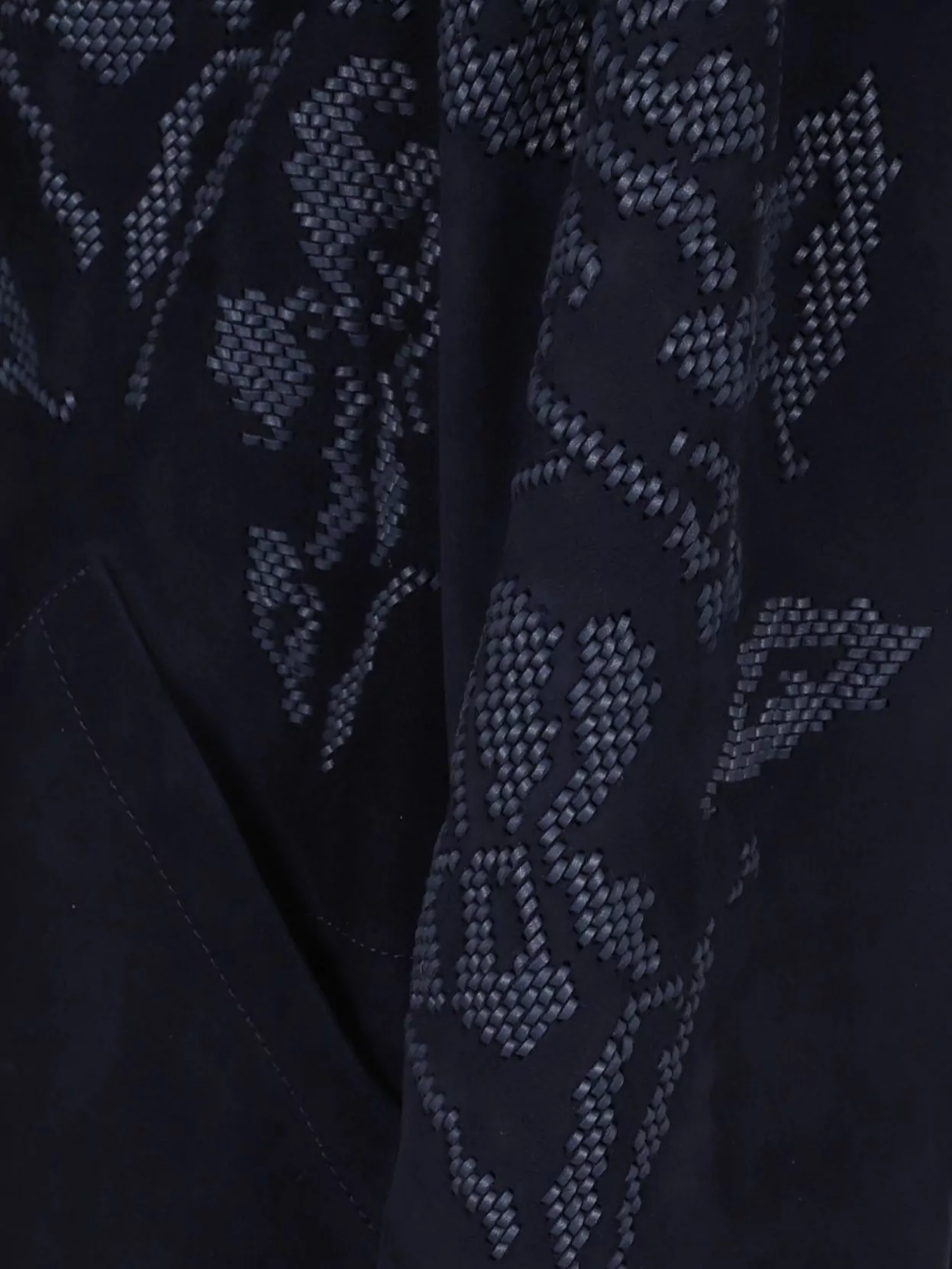 Ermanno Scervino Long Sleeve Suede Sheepskin Coat
