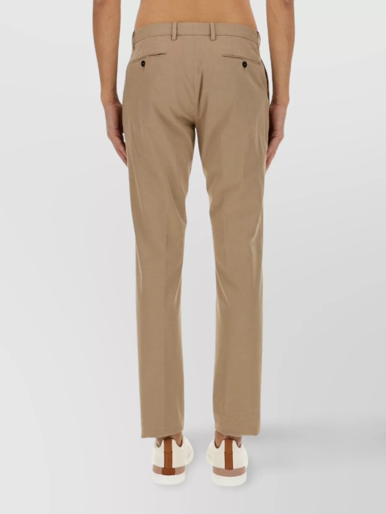 Shop Zegna Straight Leg Trousers With Belt Loops