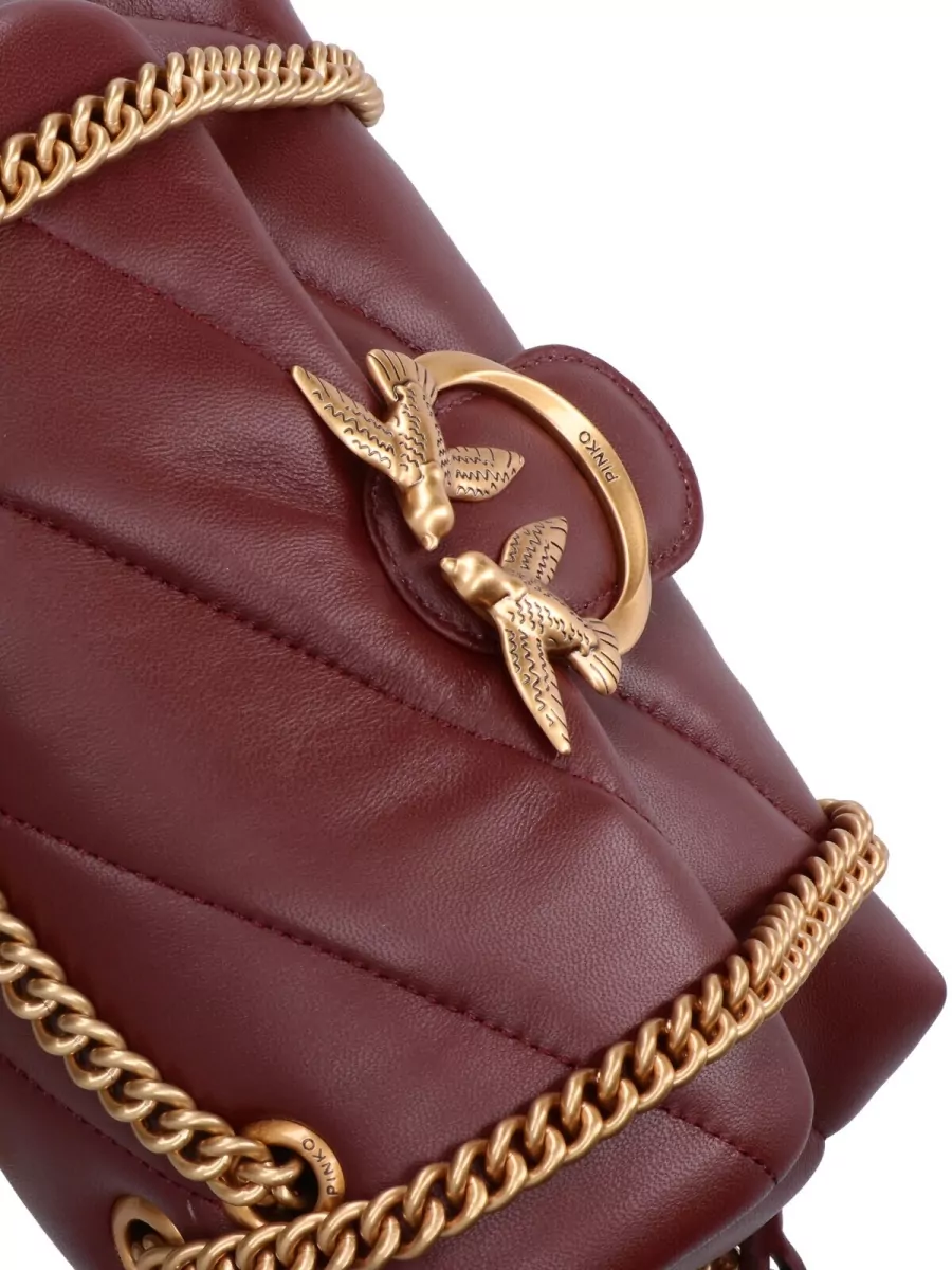 Pinko Love Bag Puff Mini Leather Shoulder Bag
