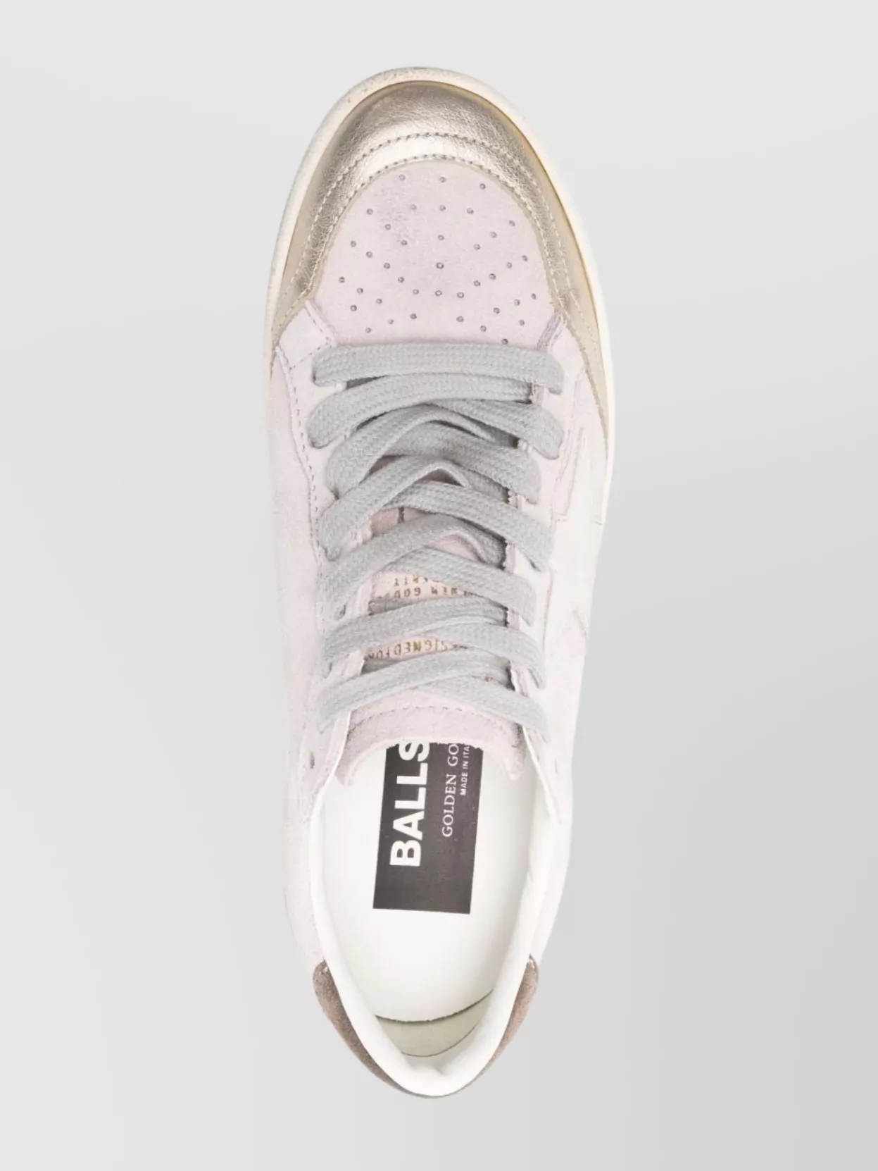 Golden Goose Suede Sneakers With Star Patch And Perforations