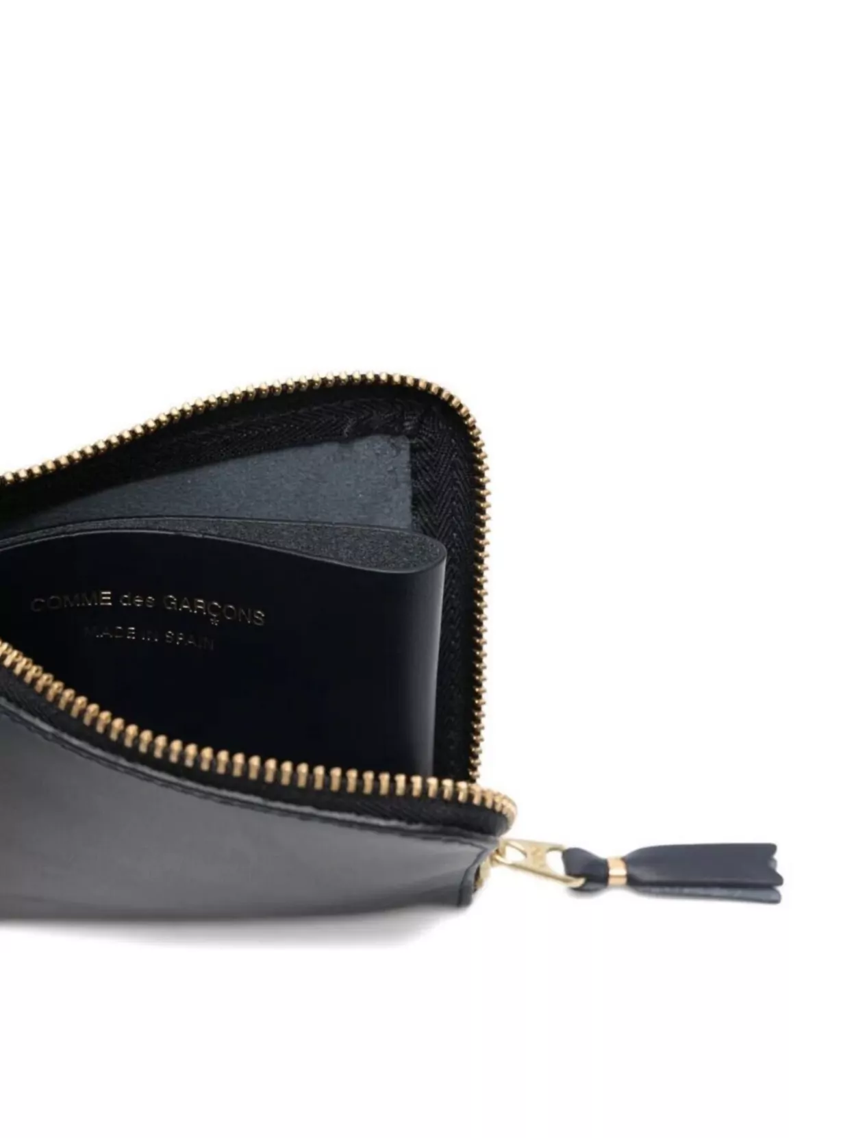 Comme Des Garçons Streamlined Leather Line With Smooth Finish