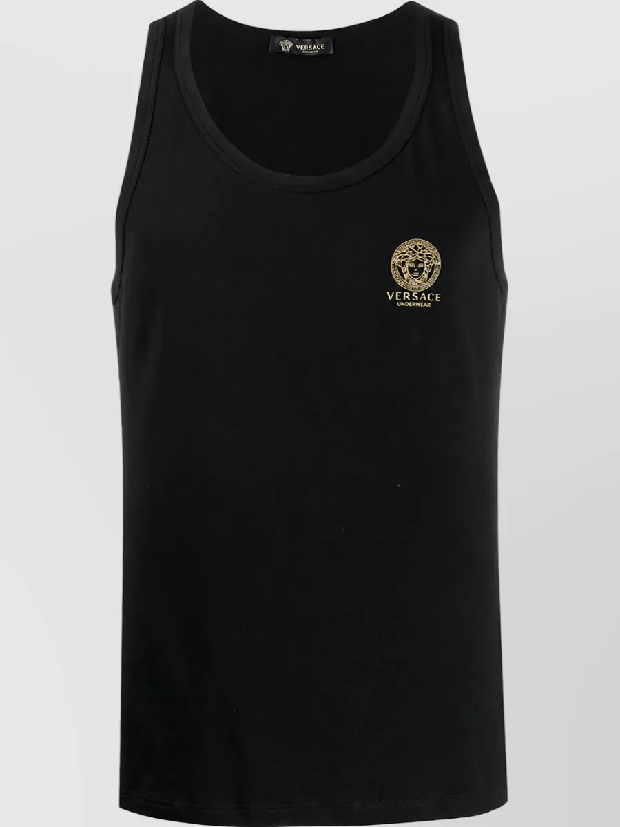 Versace Sleeveless medusa print tank top