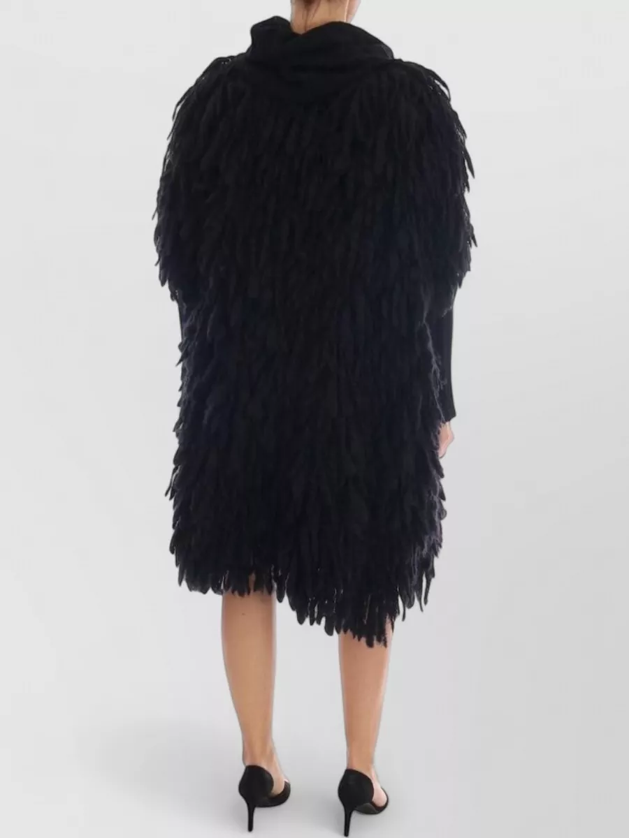 Dolce&Gabbana Cashmere Oversized Textured-Knit High-Neck Sweater