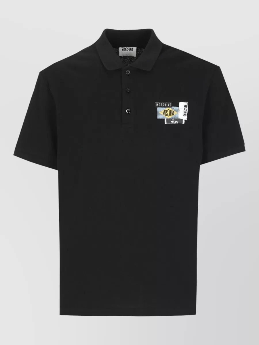 Moschino cotton piqué polo shirt