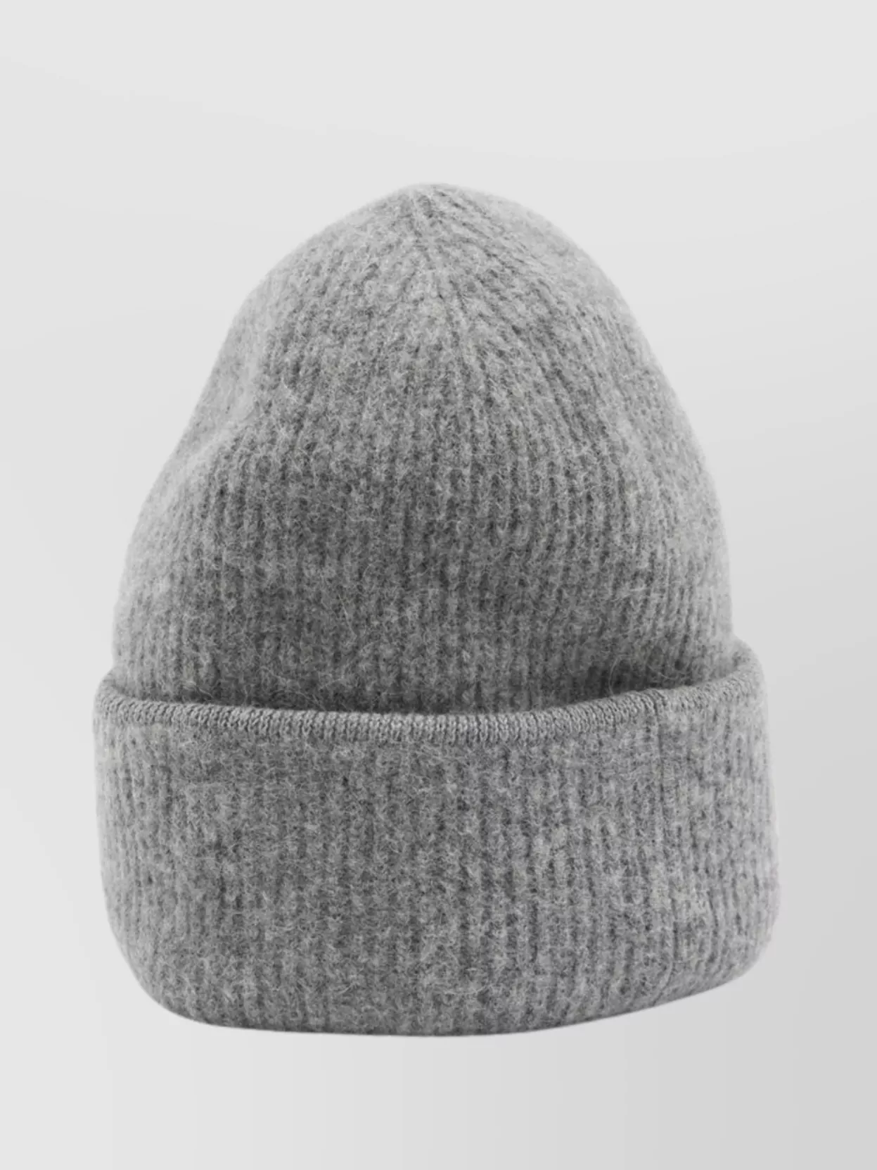 Jacquemus Ribbed Knit Beanie With Contrasting Folded Brim