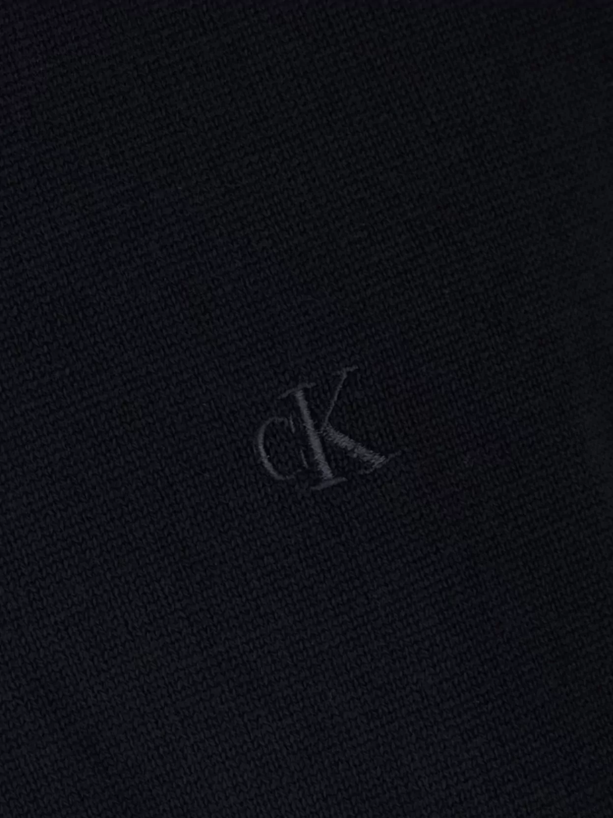 Calvin Klein Wool Crewneck Sweater With Ribbed Cuffs And Hem