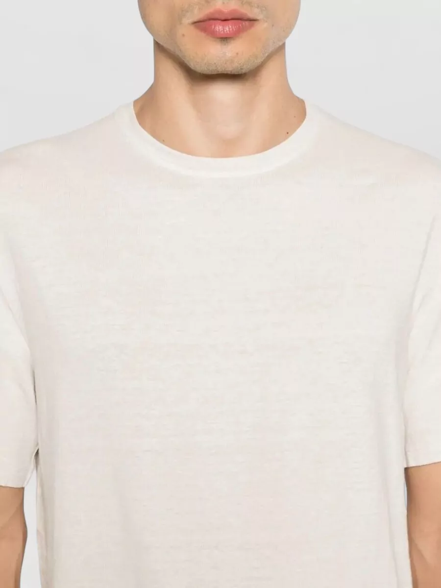 Roberto Collina Linen Crewneck T-Shirt