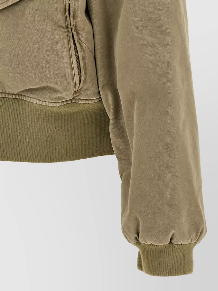 Entire Studios Cotton Canvas Cropped Jacket