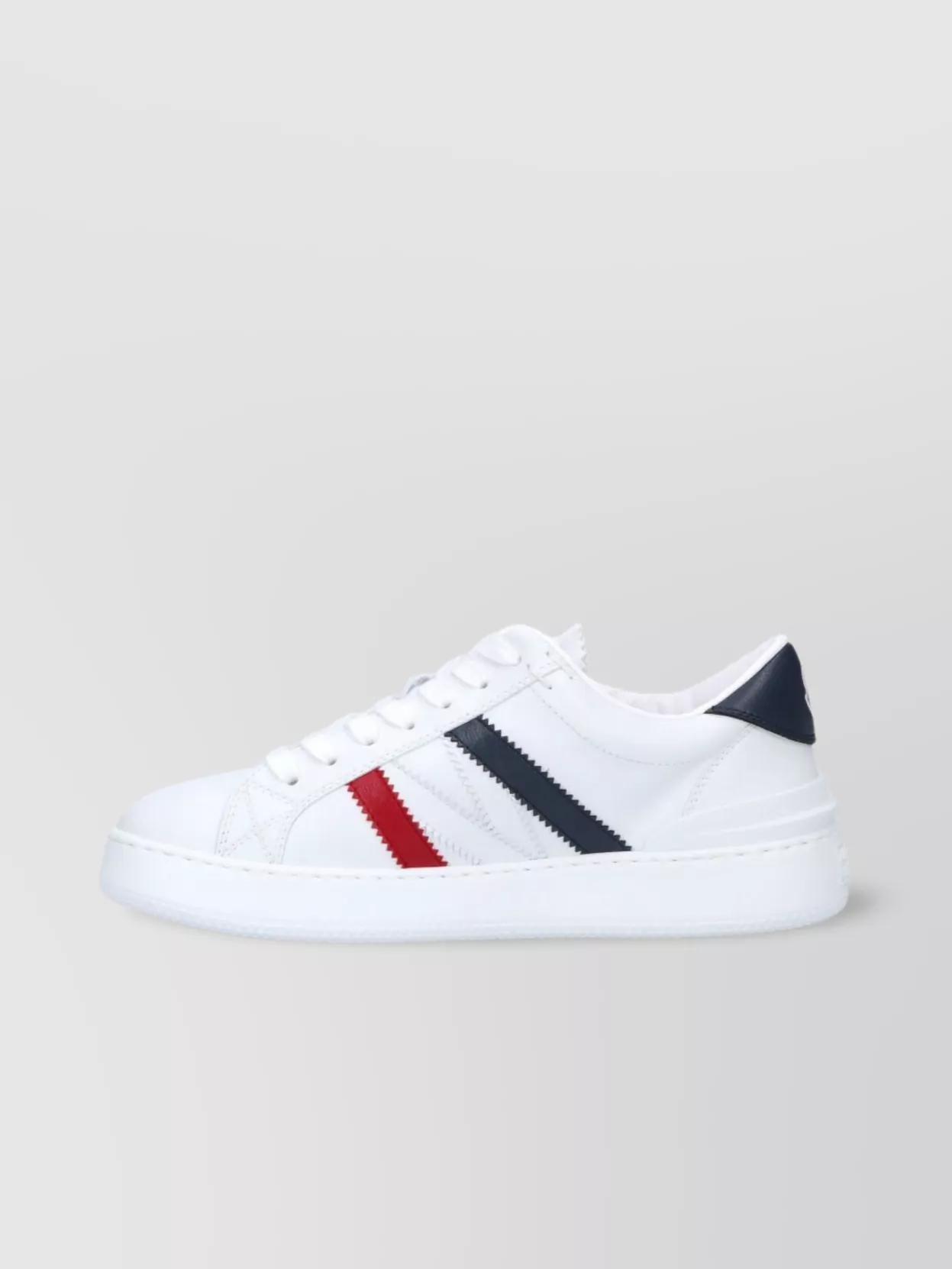 MONCLER LOW TOP SNEAKERS WITH CONTRAST HEEL TAB