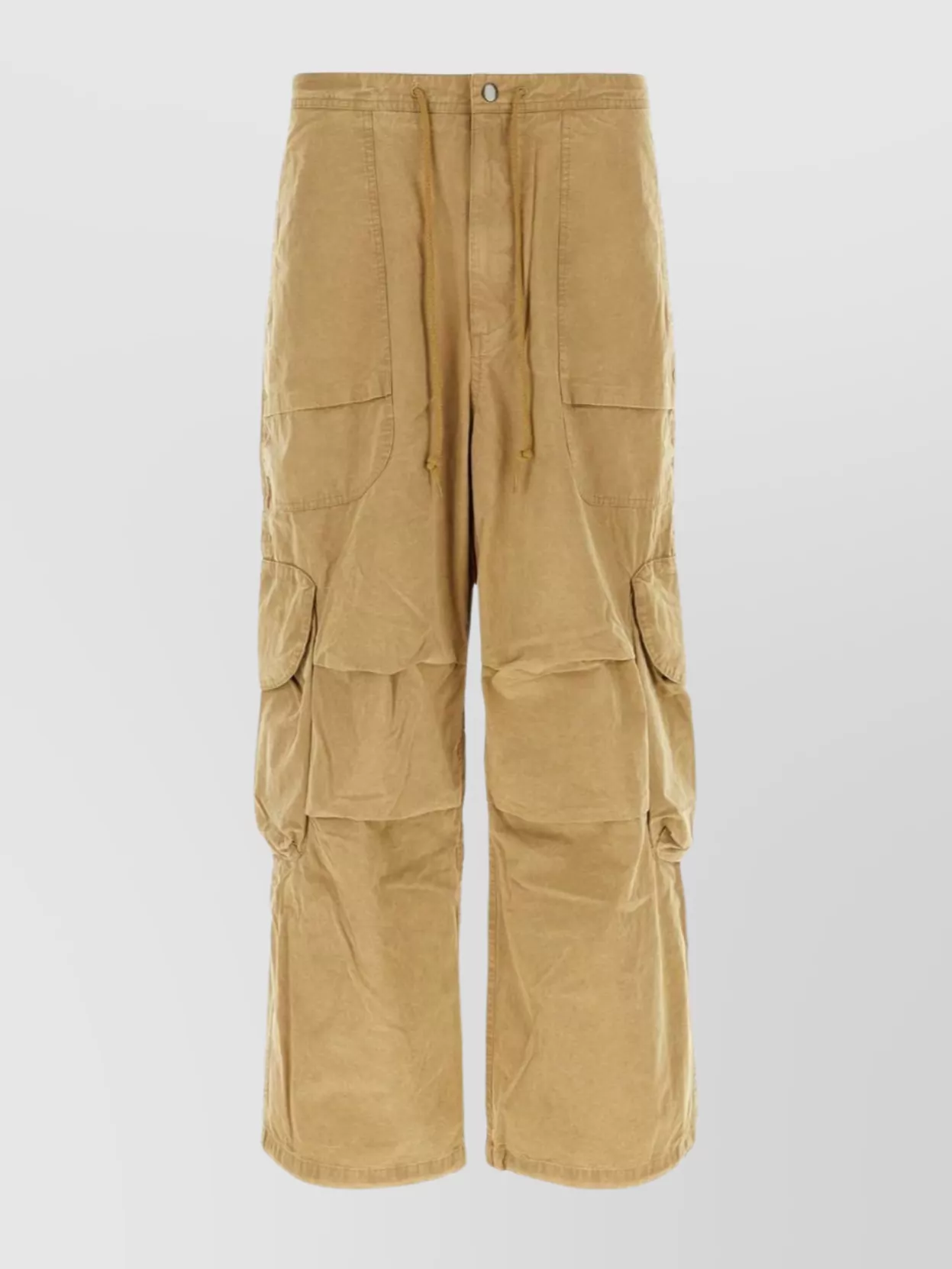 Shop Entire Studios Wide Leg Pant With Cargo-inspired Pockets In Brown