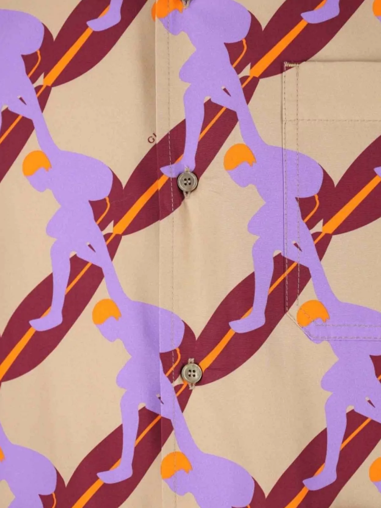 Gucci Casual Graphic Print Short Sleeves Chest Pocket