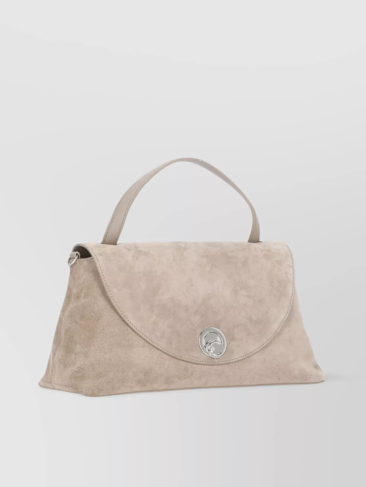 Coccinelle Dove Grey Suede Leather Shoulder Bag