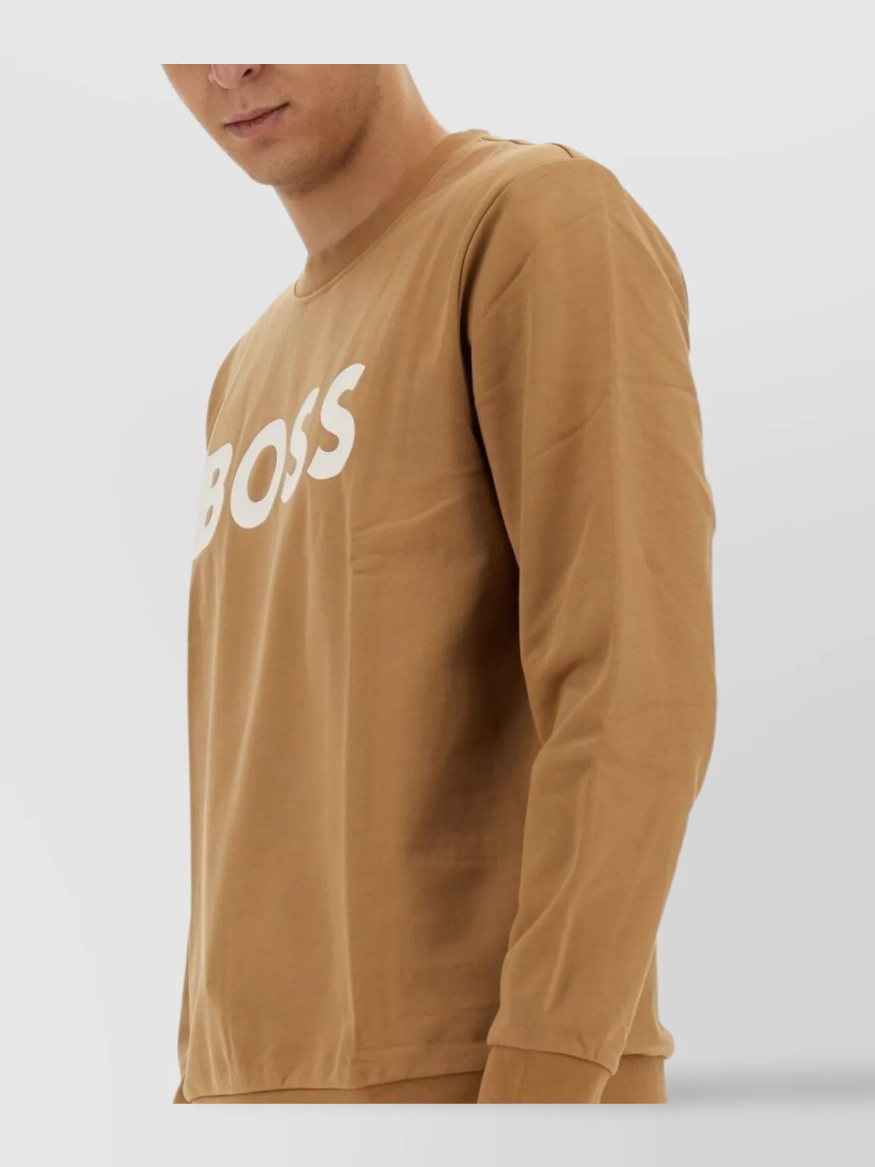 Shop Hugo Boss Logo Crew Neck Sweater
