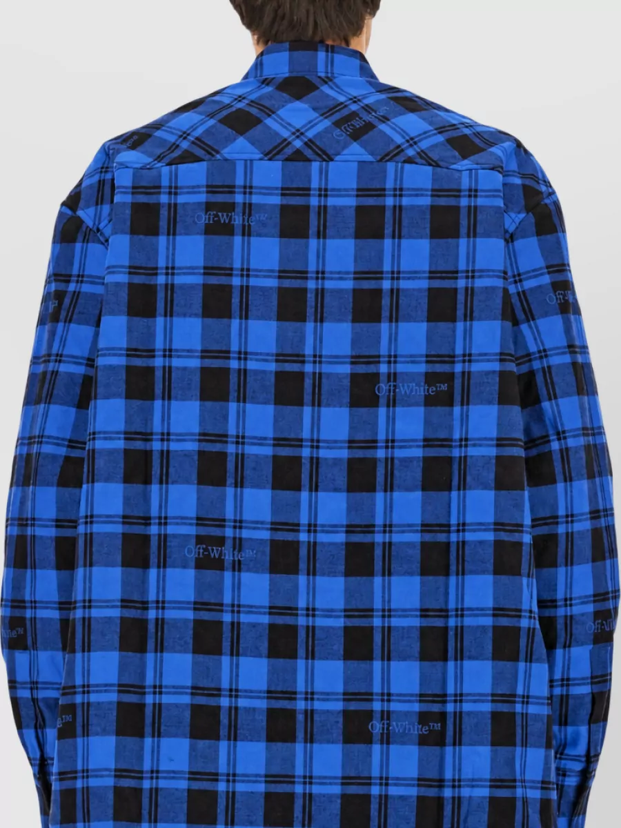 Off-White Checked Cotton Shirt