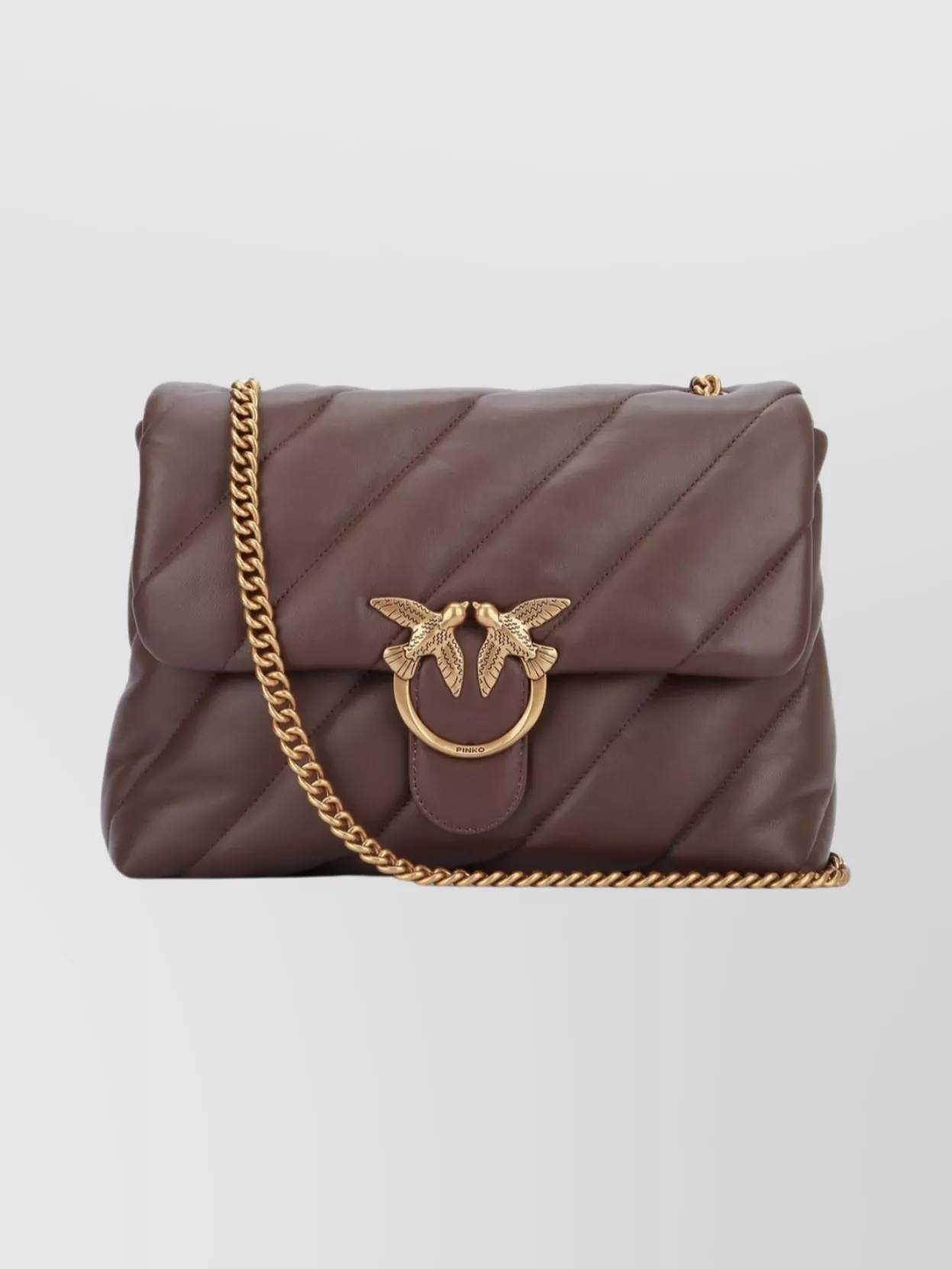 Pinko Chain Strap Quilted Cross-Body Bag