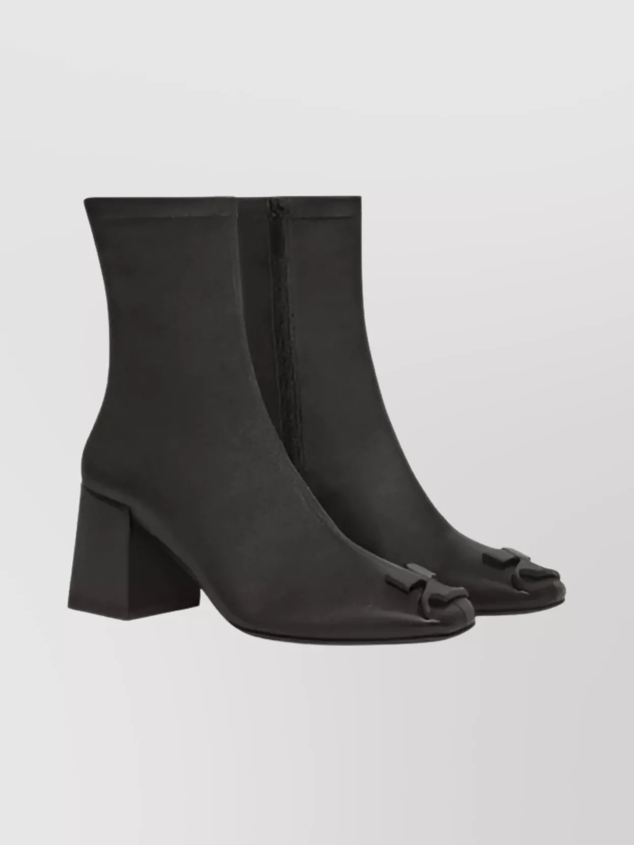 Courrèges Square Toe Block Heel Ankle Boots