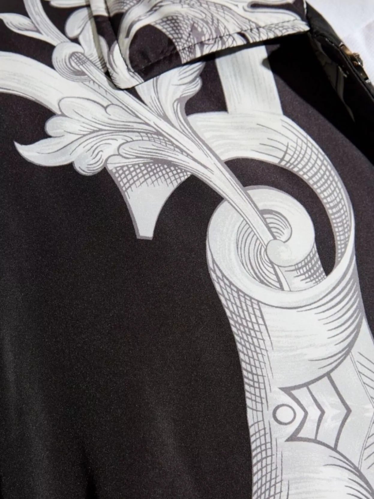 Versace Printed Drawstring Hem Jacket