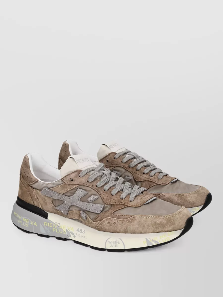 Premiata leather low-top sneakers