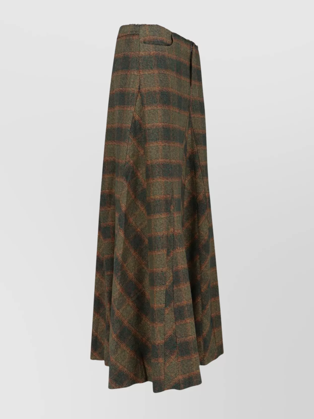 Our Legacy A-Line Midi Skirt Plaid Design
