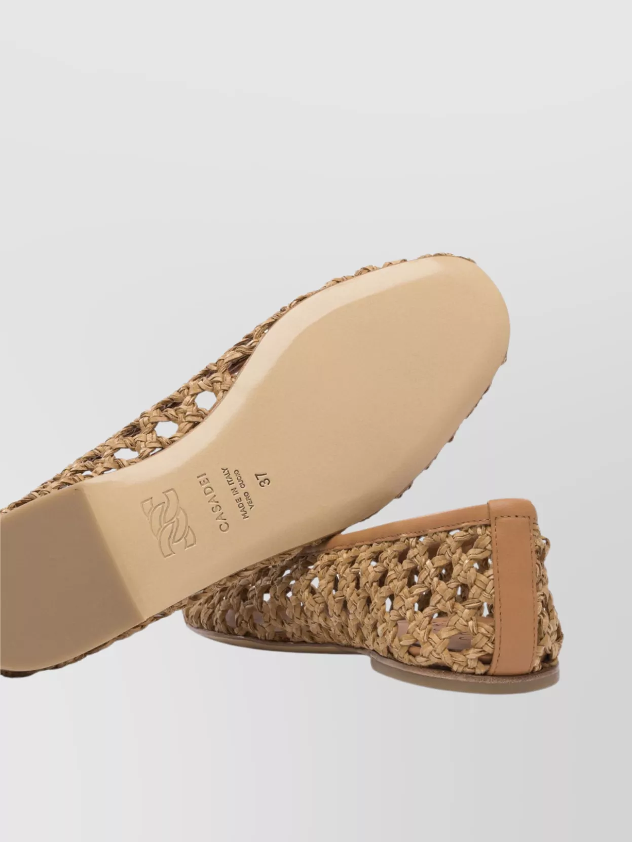 Casadei Bow Detail Flat Sole Ballerina Shoes