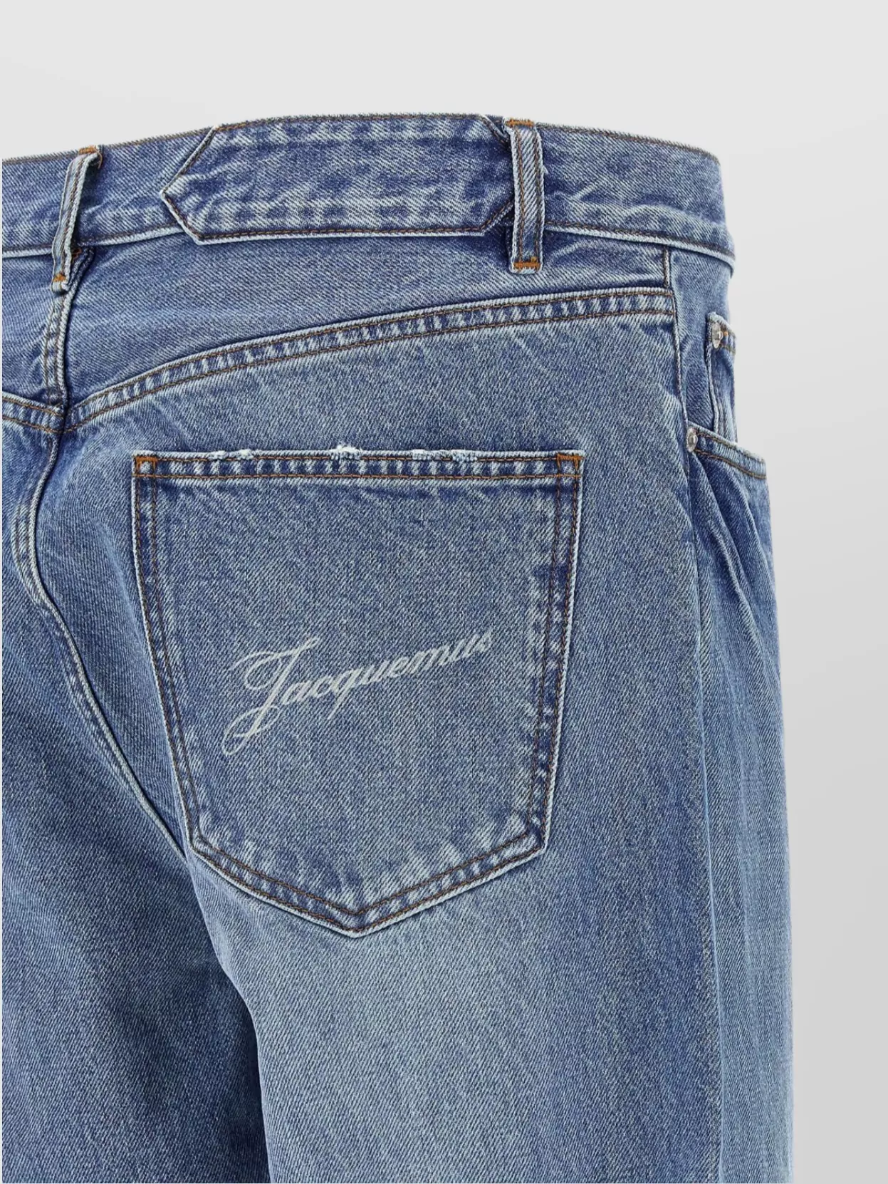 Jacquemus Denim Straight Jeans Belt Loops