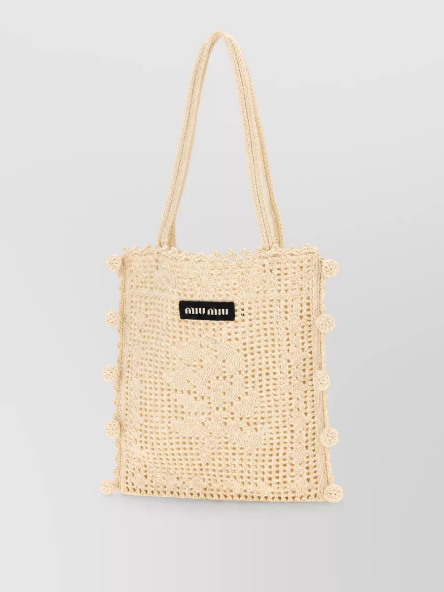 Miu Miu na fabric beach bag
