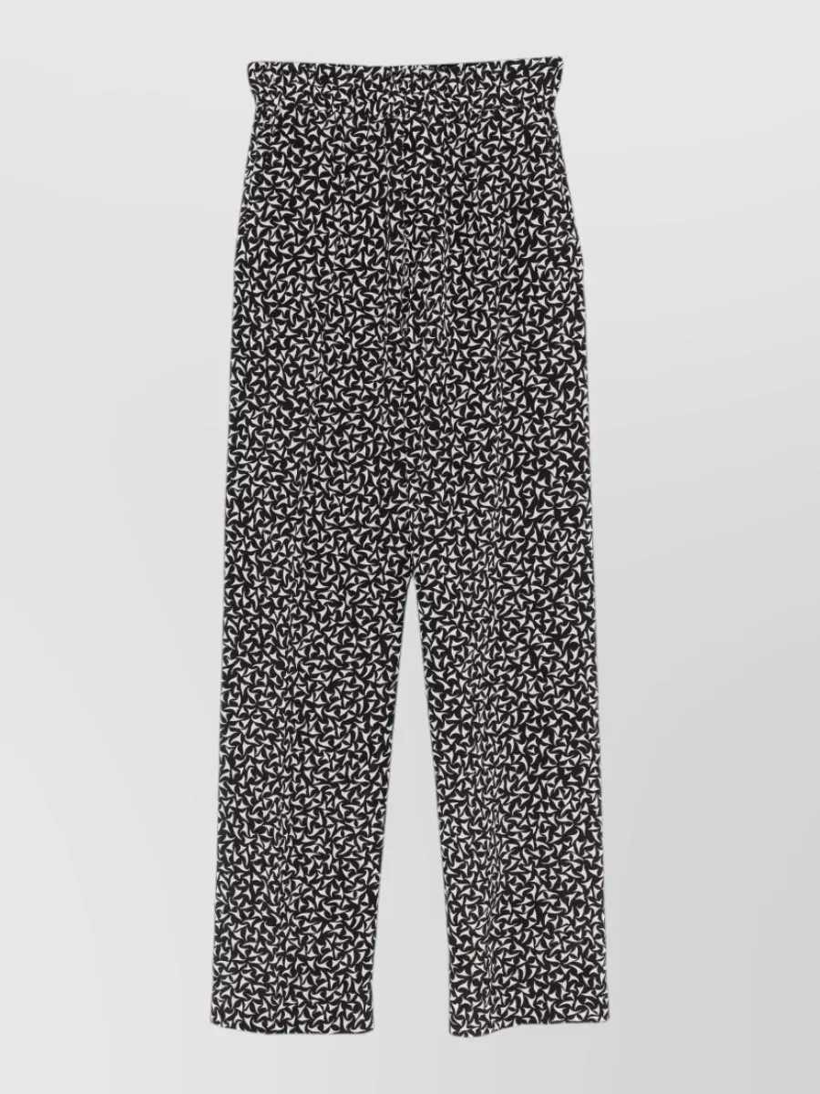 Dries Van Noten printed silk tailored shorts