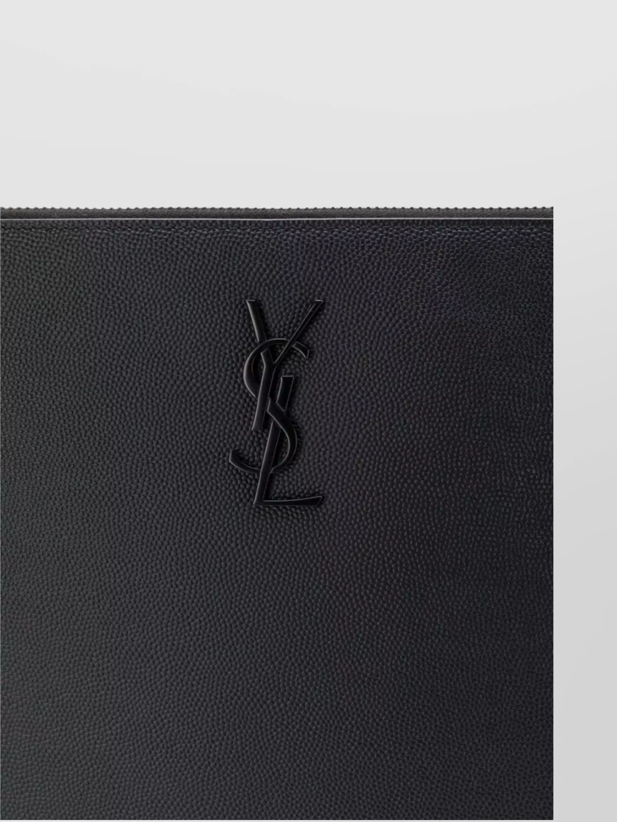 Saint Laurent Pebbled Rectangular Clutch Bag