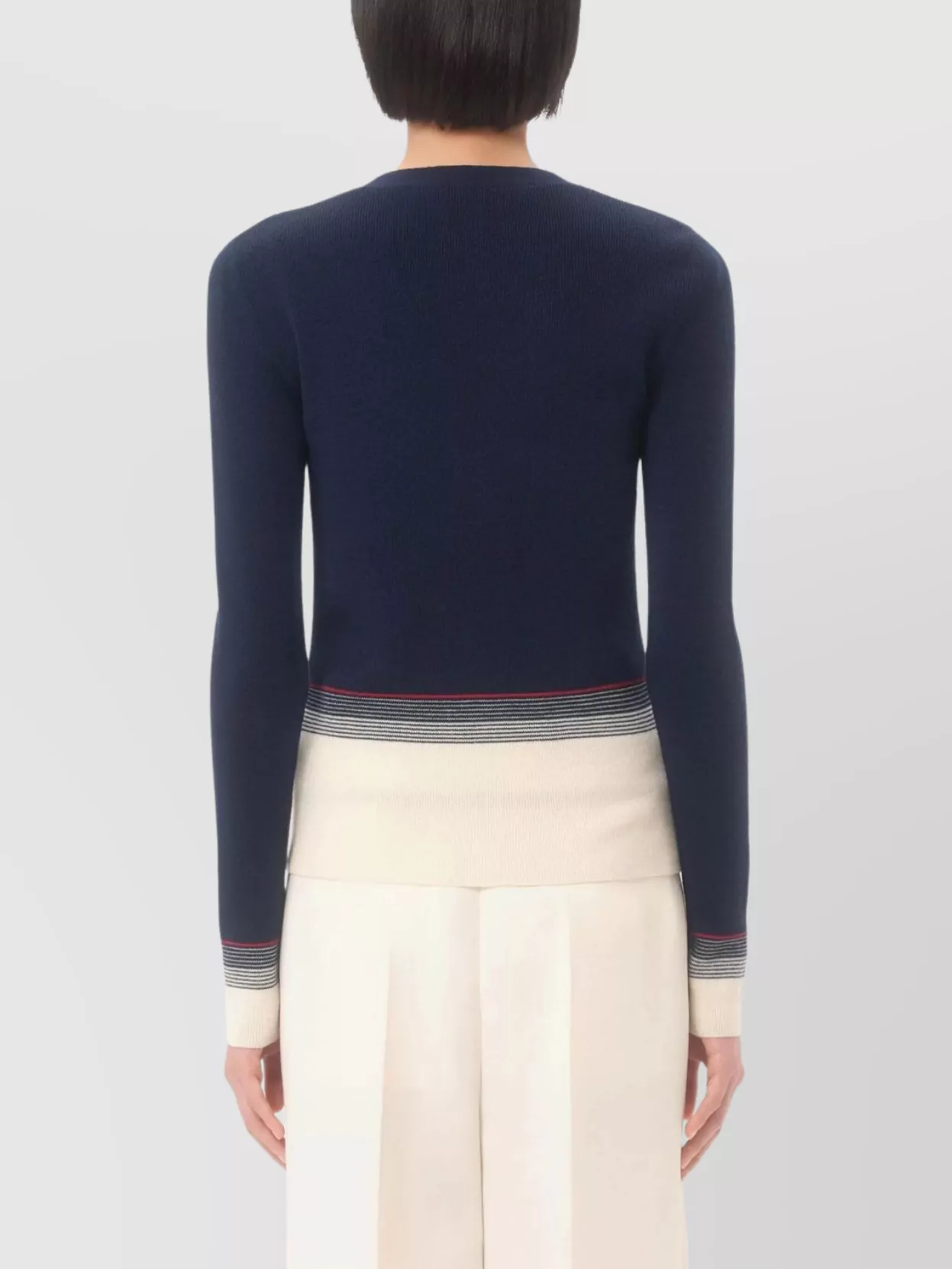 Valentino House V-neck Cardigan With Patch Pockets
