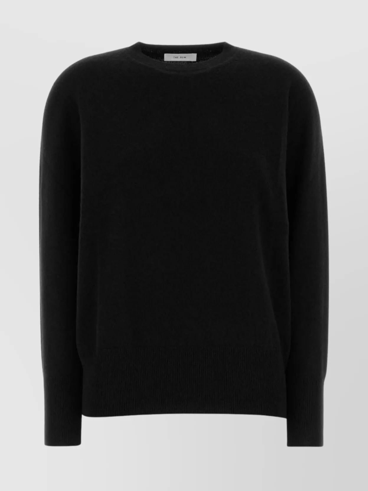 The Row Oversized Cashmere Leilani Sweater With Crew Neck In Black