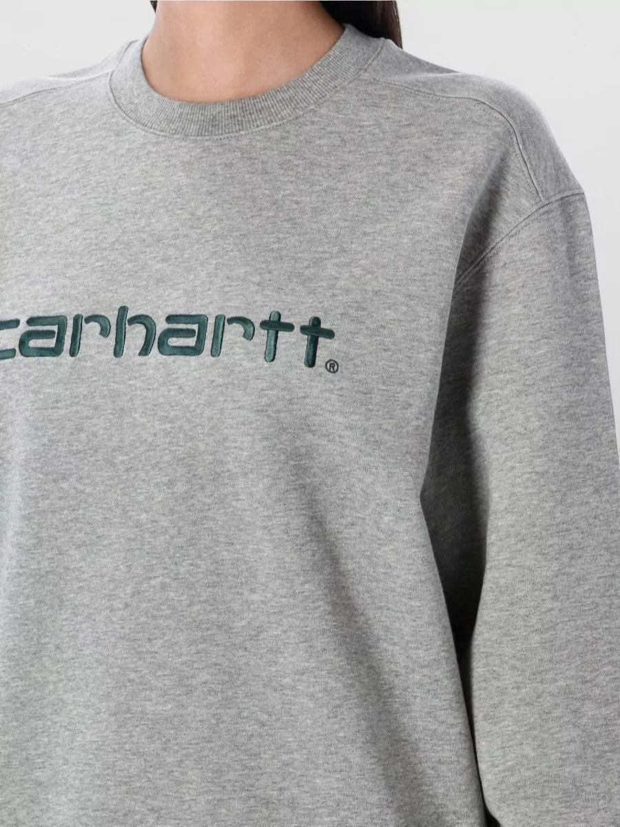 Carhartt Wip Cotton-Blend Crew-Neck Long-Sleeve Sweatshirt