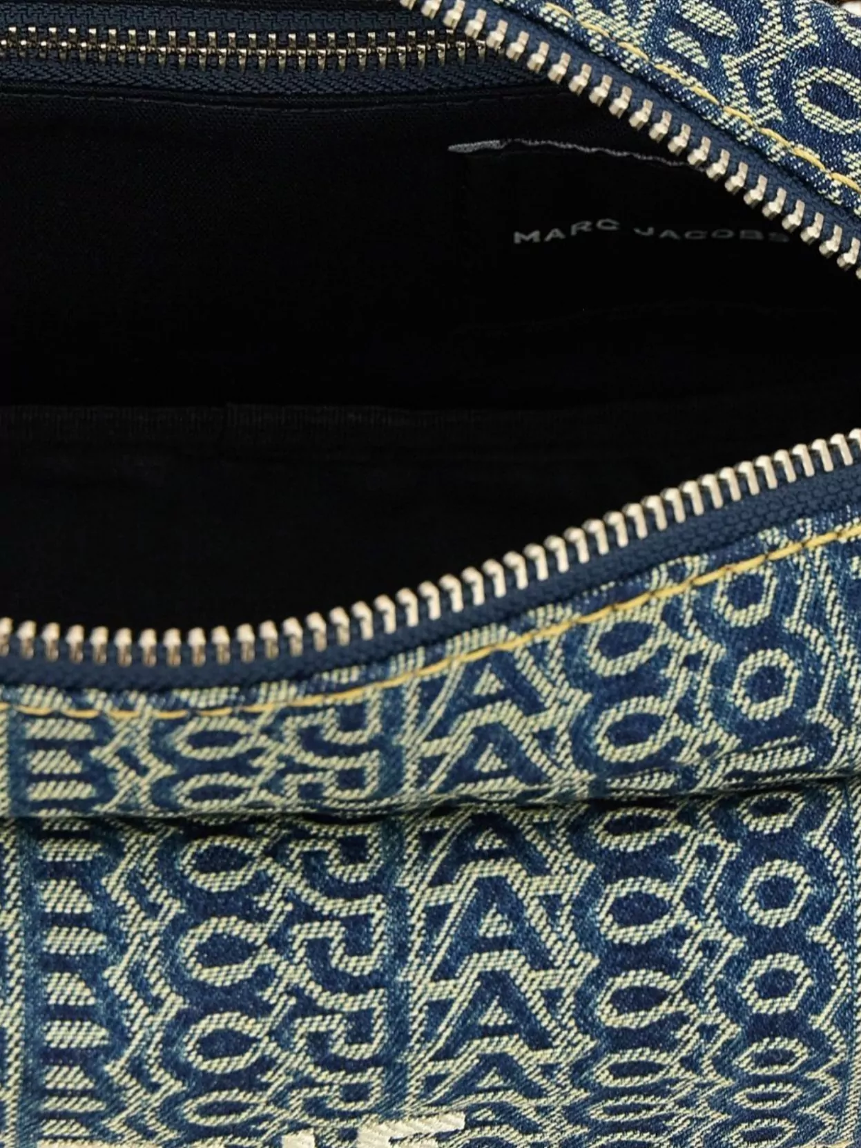 Marc Jacobs Cargo Denim Monogram Shoulder Bag