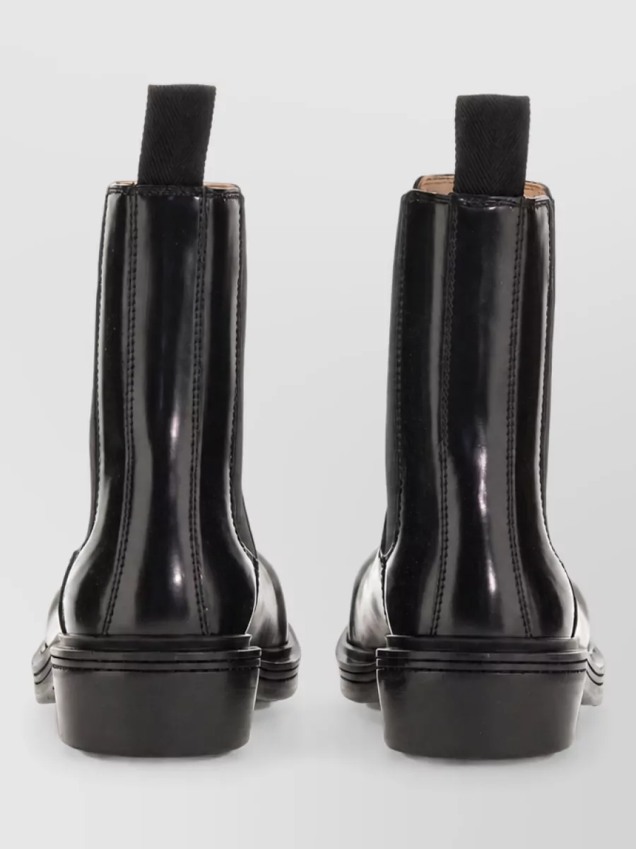 Bottega Veneta Leather Fireman Chelsea Boots