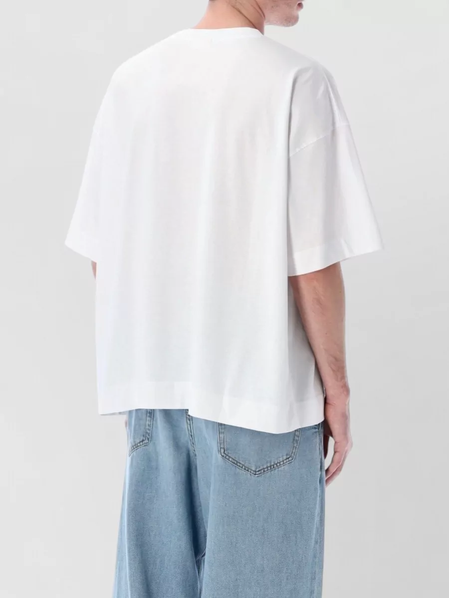 Dries Van Noten Short Sleeve Oversize Round Neck T Shirt