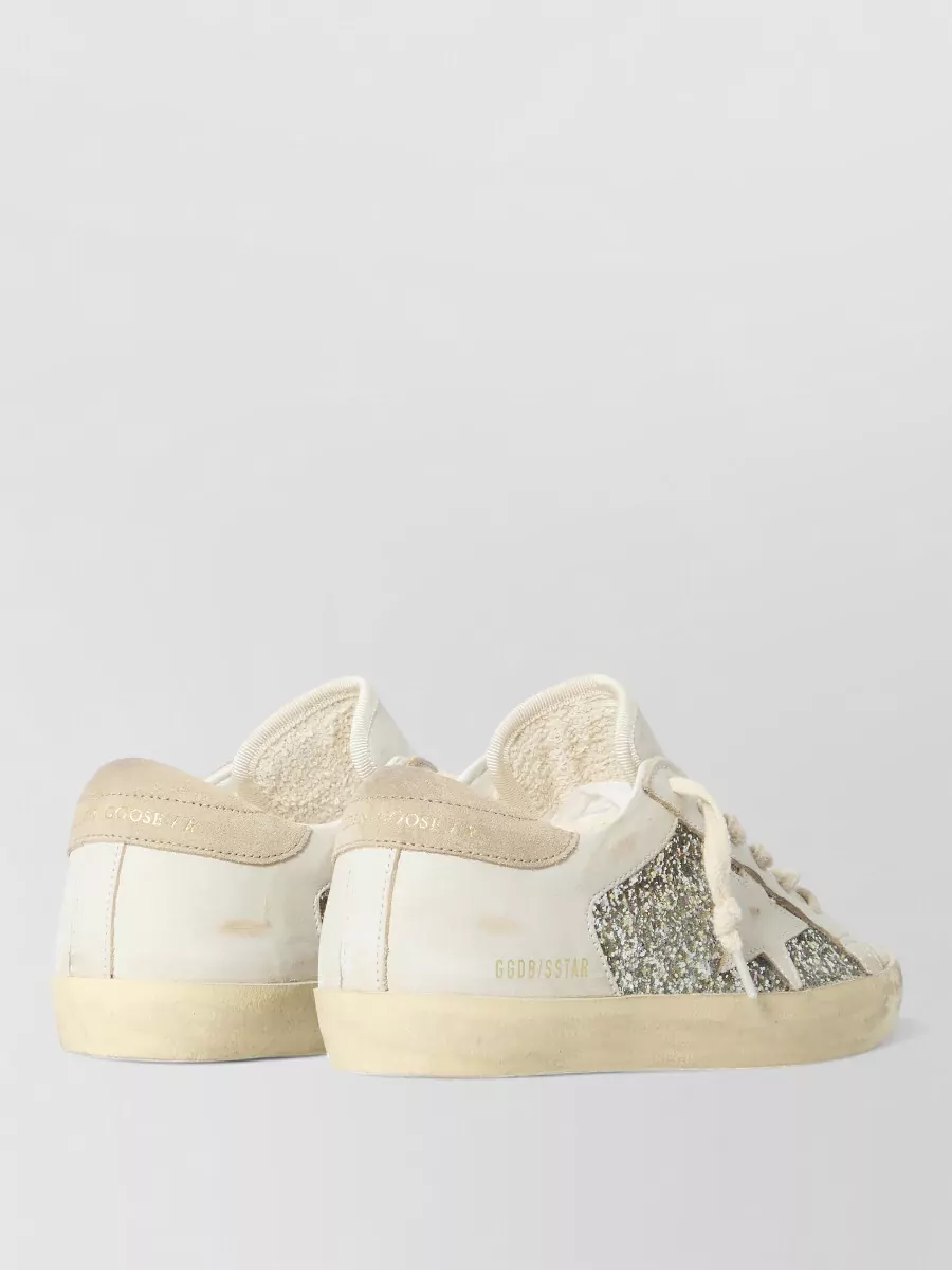 Golden Goose leather lace-up sneakers